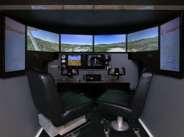 Redbird MCX configured to a Cessna 172 Skyhawk with G1000 avionics